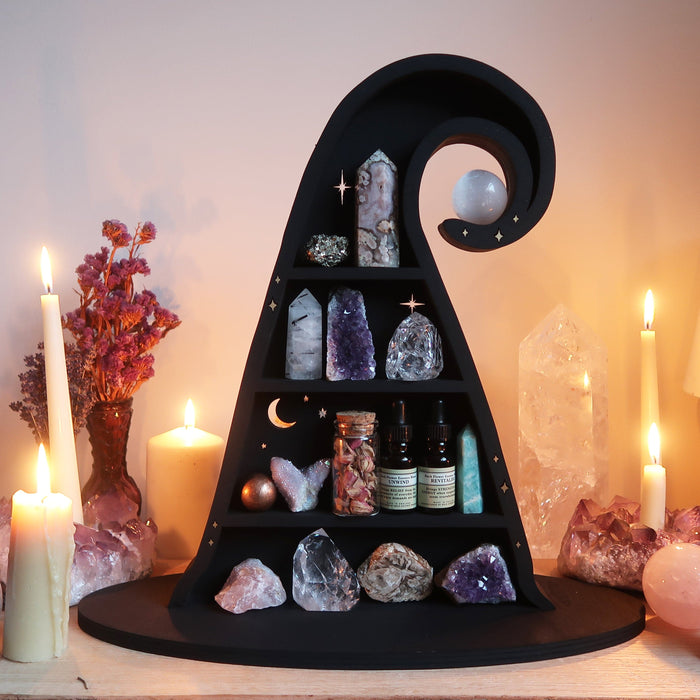 Witches Hat Crystal Shelf