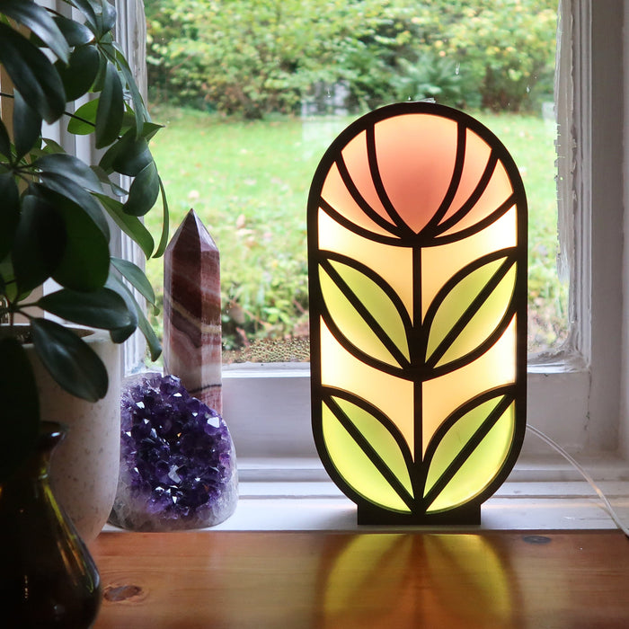 Mid Century Flower Table Lamp