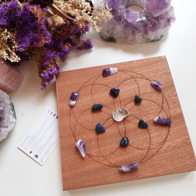 Seed Of Life Crystal Grid - coppermoonboutique