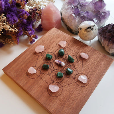 Metatrons Cube Crystal Grid - coppermoonboutique