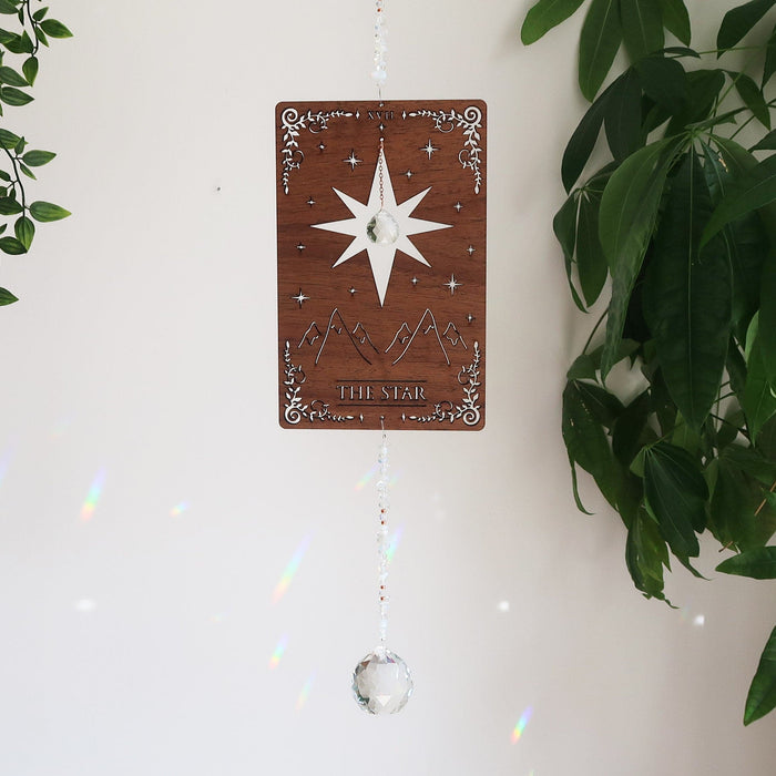 The Star Tarot Card Wooden Suncatcher - coppermoonboutique
