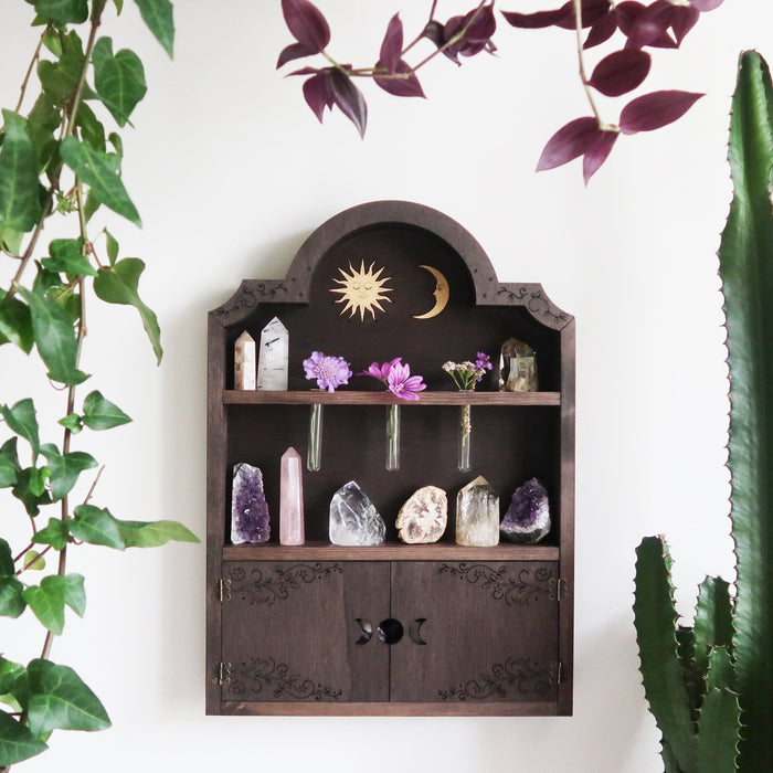 Sun & Moon Apothecary Cabinet - coppermoonboutique
