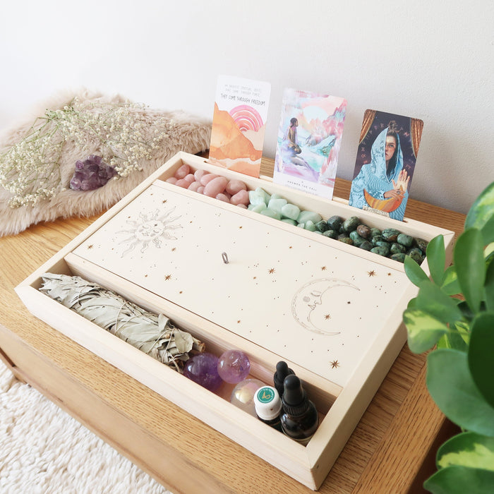 Sun & Moon Oracle Display Tarot Box