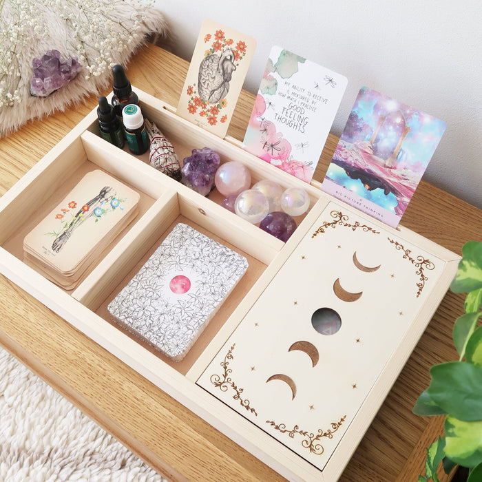 Moon Phase Oracle Display Tarot Box
