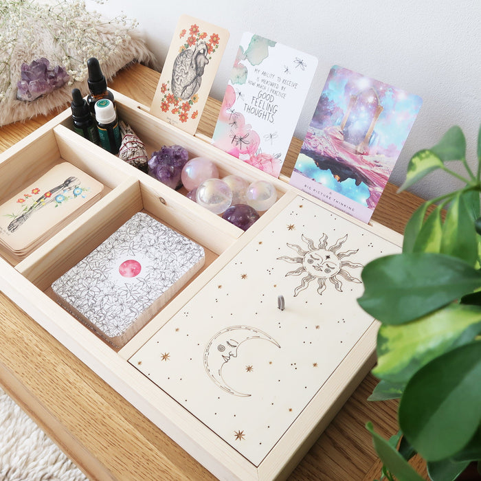 Sun & Moon Oracle Display Tarot Box