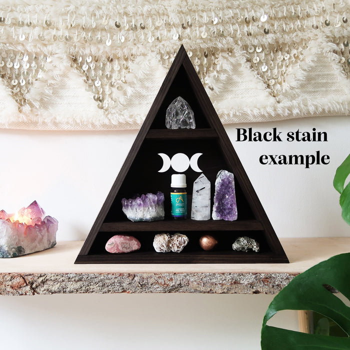 Mandala Moon Triangle Crystal Shelf - coppermoonboutique