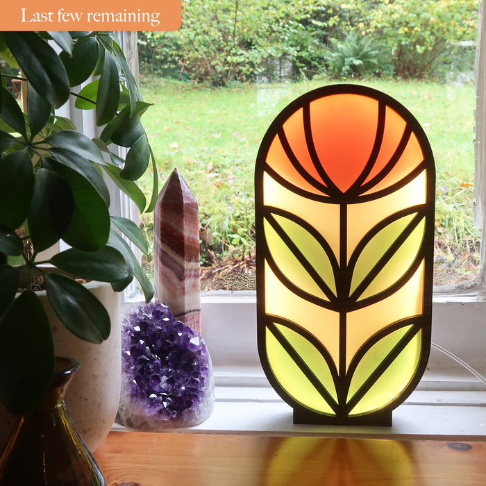 Mid Century Flower Table Lamp