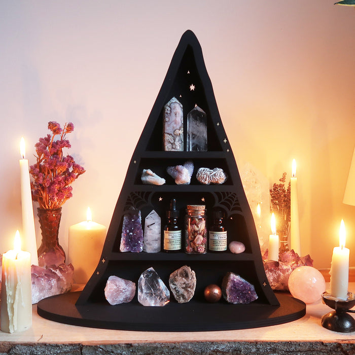 Witches Hat Crystal Shelf