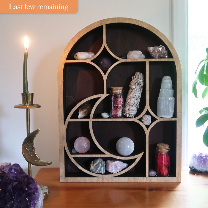 Moon & Stars Arch Crystal Shelf