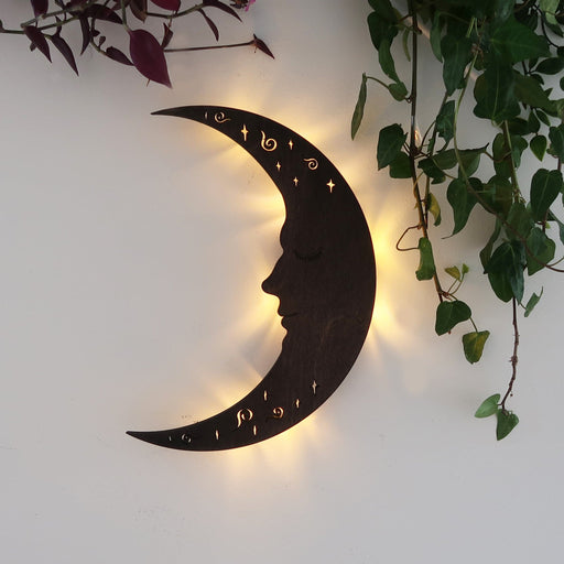 Sun & Moon Battery Wall Lamp - coppermoonboutique