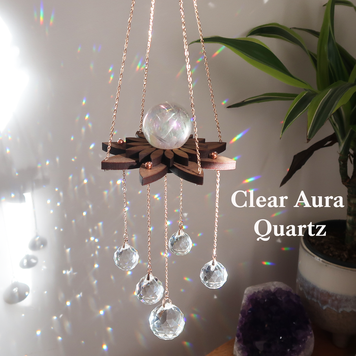 Small Lotus Flower Suncatcher Sphere Holder