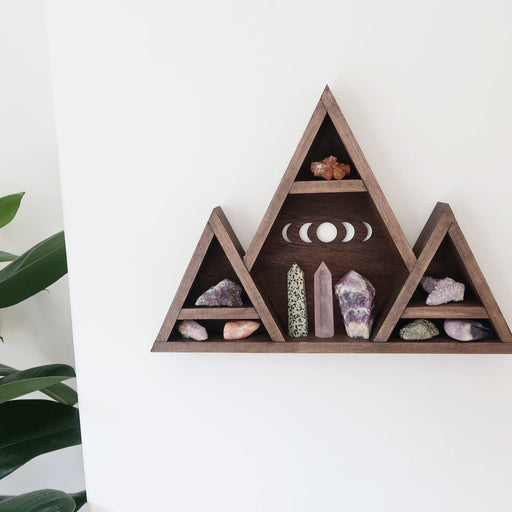 Moonphase Mountain Crystal Shelf - coppermoonboutique