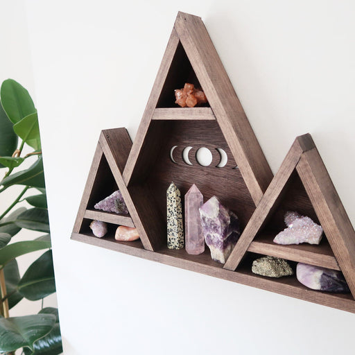 Moonphase Mountain Crystal Shelf - coppermoonboutique
