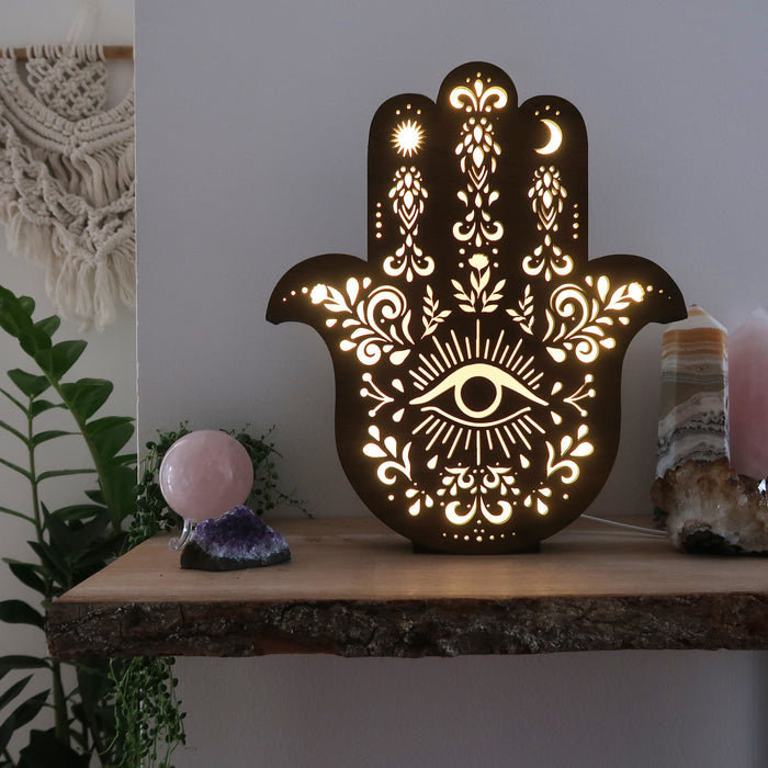 Hamsa Hand Table Lamp