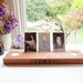 Engraved Moonphase Altar Card Stand with Soy Candles - coppermoonboutique