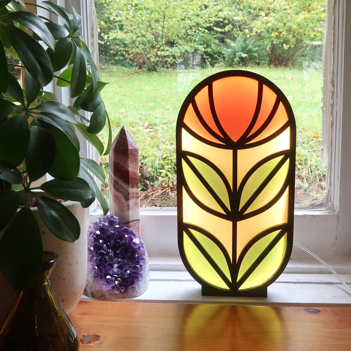 Mid Century Flower Table Lamp