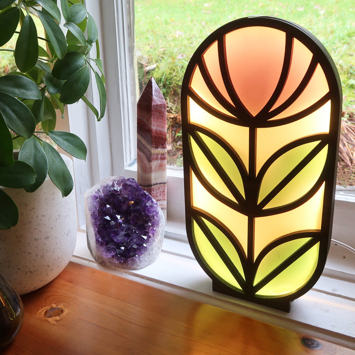 Mid Century Flower Table Lamp
