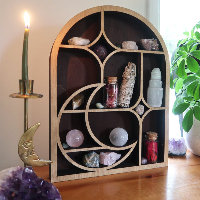 Moon & Stars Arch Crystal Shelf