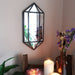 Crystal Wooden Wall Mirror - coppermoonboutique