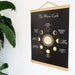 The moon cycle poster with wooden hanger - coppermoonboutique