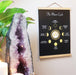 The moon cycle poster with wooden hanger - coppermoonboutique
