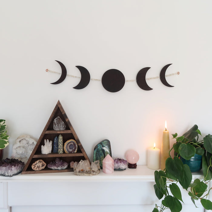 Horizontal Crystal Moonphase Wall Art - coppermoonboutique