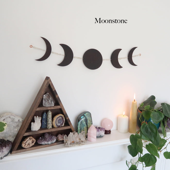 Horizontal Crystal Moonphase Wall Art - coppermoonboutique