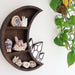 Moon and Crystal Cluster Mirror Shelf - coppermoonboutique