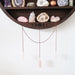 Moon and Crystal Cluster Moonphase Mirror Shelf - coppermoonboutique