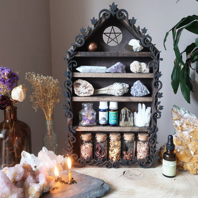 Pentagram Botanical Apothecary Shelf - coppermoonboutique