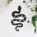 Mirror Moonphase Wooden Snake Art - coppermoonboutique