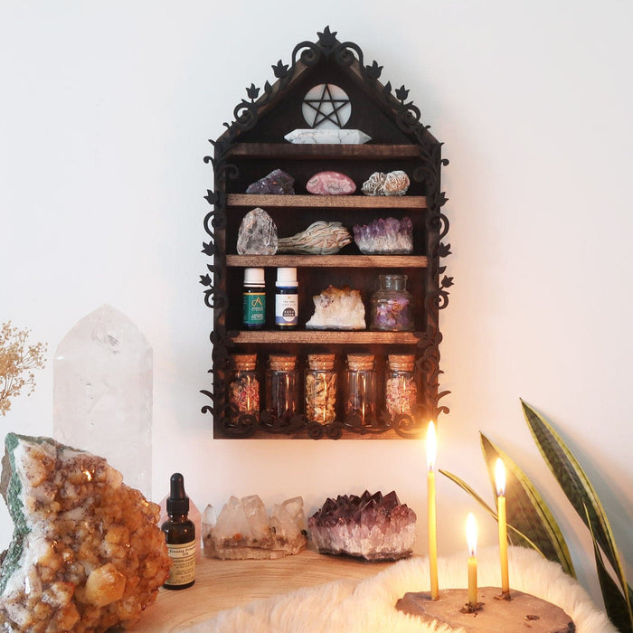 Pentagram Botanical Apothecary Shelf - coppermoonboutique