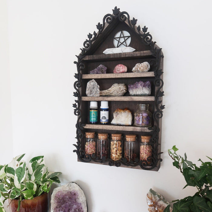 Pentagram Botanical Apothecary Shelf - coppermoonboutique