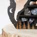 Brown Mama Wolf Wooden Shelf - coppermoonboutique