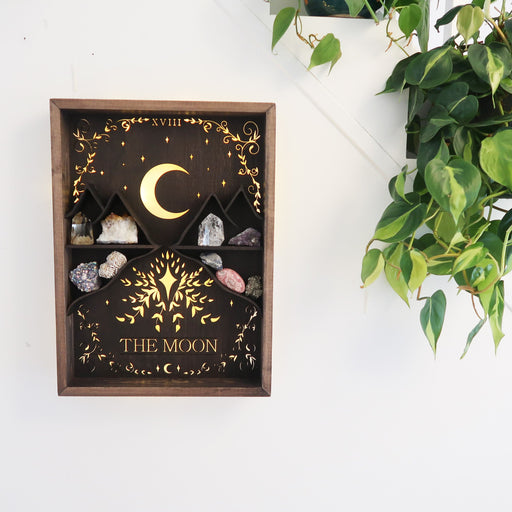 Tarot Card Wooden Light Up Shelf - coppermoonboutique