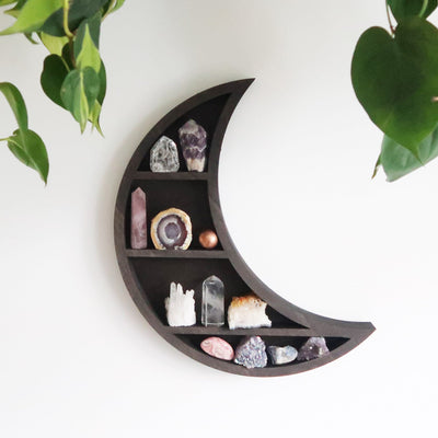 Dreamy Moon Wooden Shelf - coppermoonboutique