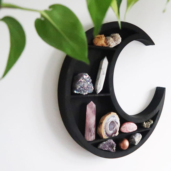 Witchy Moon Wooden Shelf - coppermoonboutique