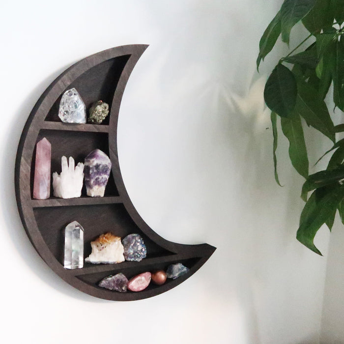 Dreamy Moon Wooden Shelf - coppermoonboutique