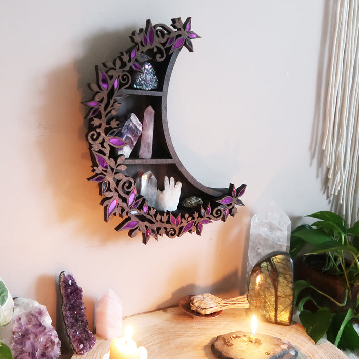 Botanical Mirror Shelf- Choose your colour - coppermoonboutique