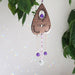 Amethyst Wooden Crystal Planchette Suncatcher - coppermoonboutique