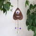Amethyst Wooden Crystal Planchette Suncatcher - coppermoonboutique