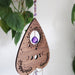 Amethyst Wooden Crystal Planchette Suncatcher - coppermoonboutique