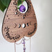 Amethyst Wooden Crystal Planchette Suncatcher - coppermoonboutique