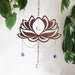 Amethyst Lotus Flower Suncatcher - coppermoonboutique