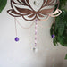 Amethyst Lotus Flower Suncatcher - coppermoonboutique