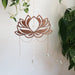 Rose Quartz Lotus Flower Suncatcher - coppermoonboutique