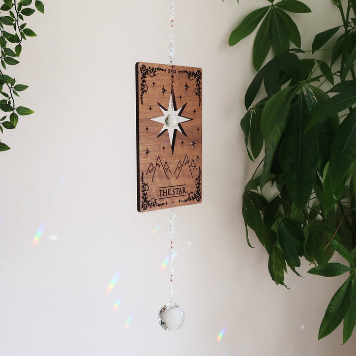 The Star Tarot Card Wooden Suncatcher - coppermoonboutique
