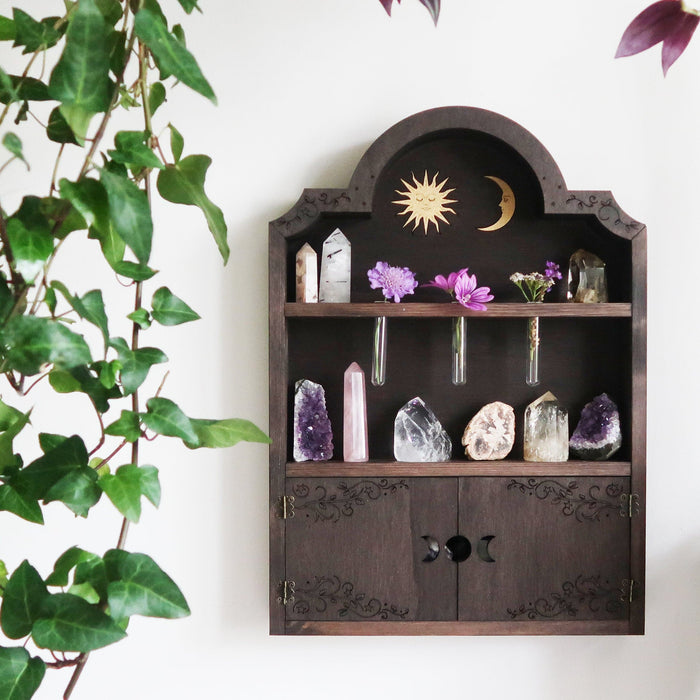 Sun & Moon Apothecary Cabinet - coppermoonboutique
