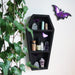Mirrored Purple Bat Coffin Shelf - coppermoonboutique