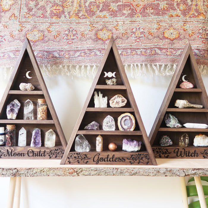 WITCH Engraved Triangle Shelf - coppermoonboutique